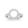 Personalized Rosecliff Small Circle Birthstone Ring in 14k Gold sold by Haverhill