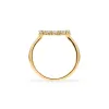 Personalized Rosecliff Small Circle Birthstone Ring in 14k Gold sold by Haverhill