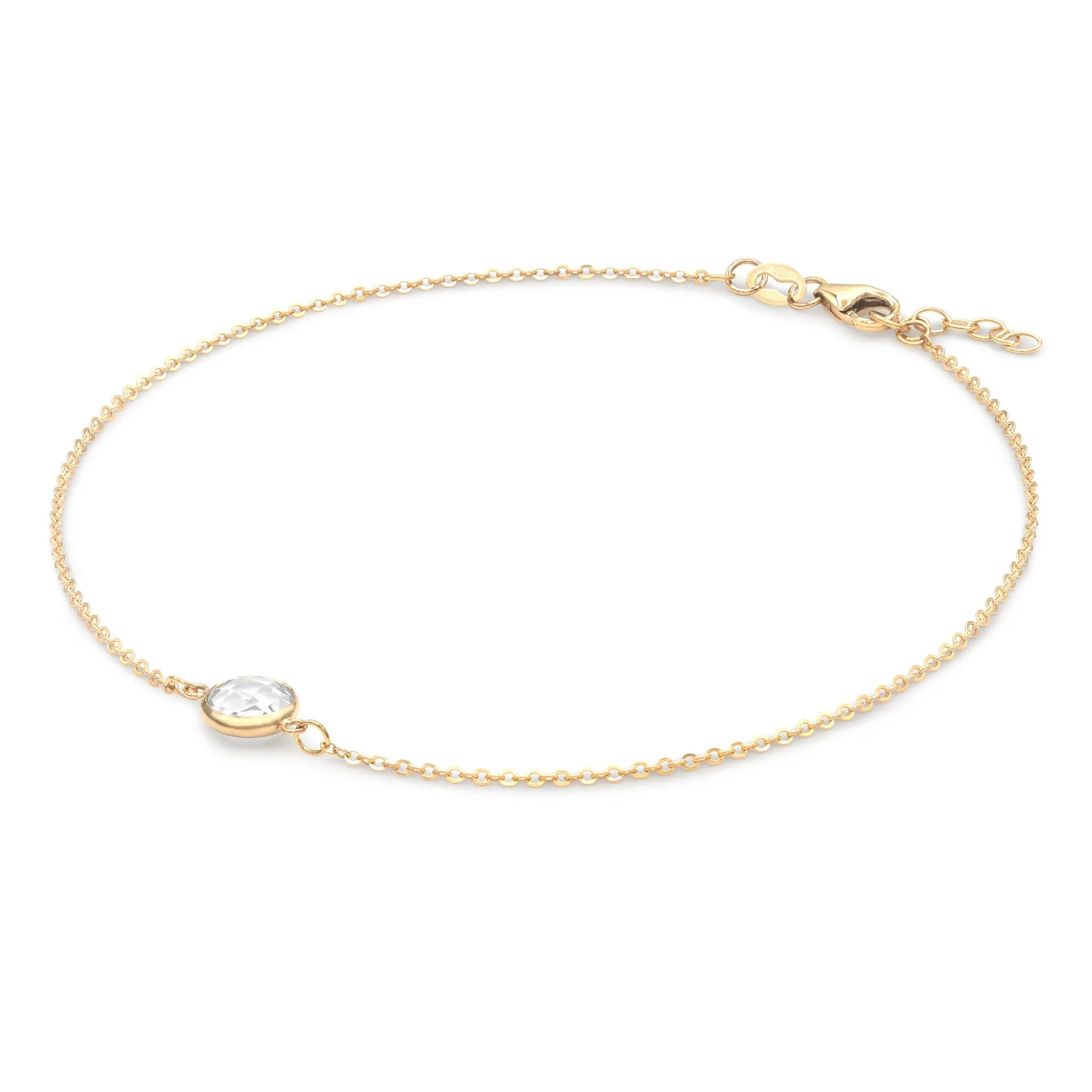 Personalized Grand 1 Birthstone Bracelet in 14k Gold sold by Haverhill product image thumbnail 4