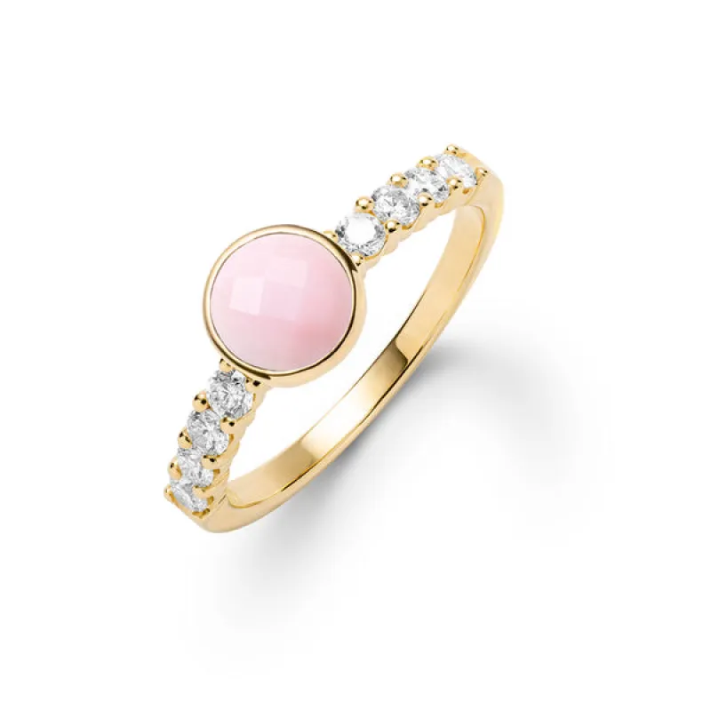 Rosecliff Grand Pink Opal Ring in 14k Gold (October) sold by Haverhill