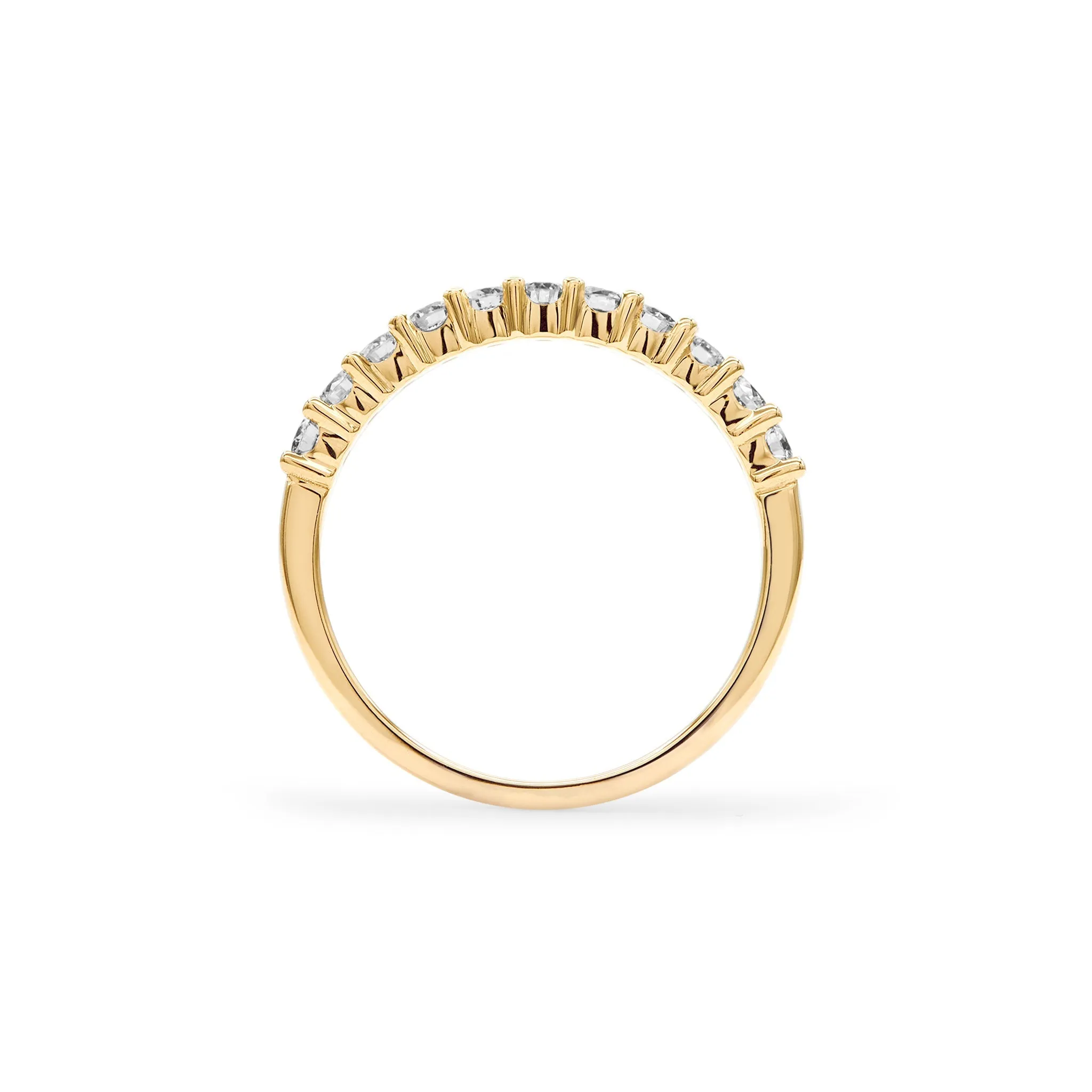 Personalized Rosecliff Birthstone Stackable Ring in 14k Gold sold by Haverhill product image thumbnail 4