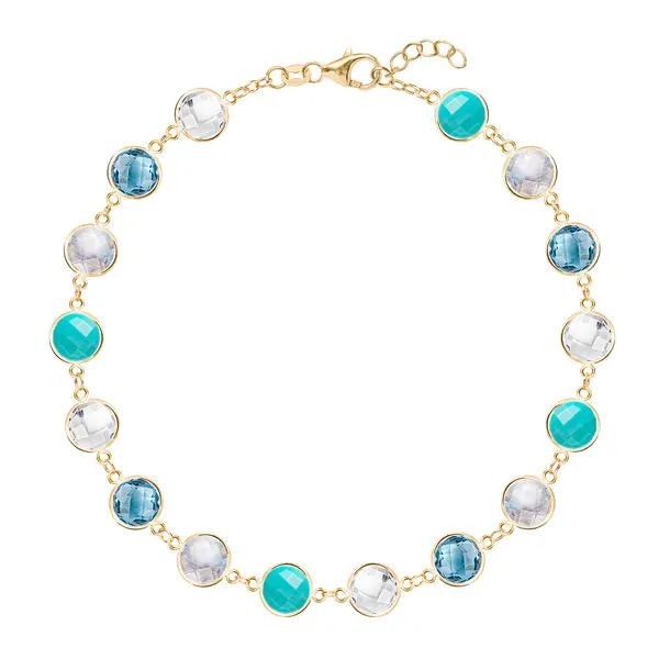 Personalized Newport Grand Bracelet in 14k Gold sold by Haverhill