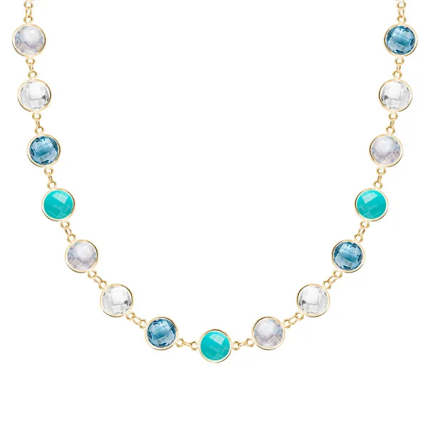 Personalized Newport Grand Necklace in 14k Gold sold by Haverhill