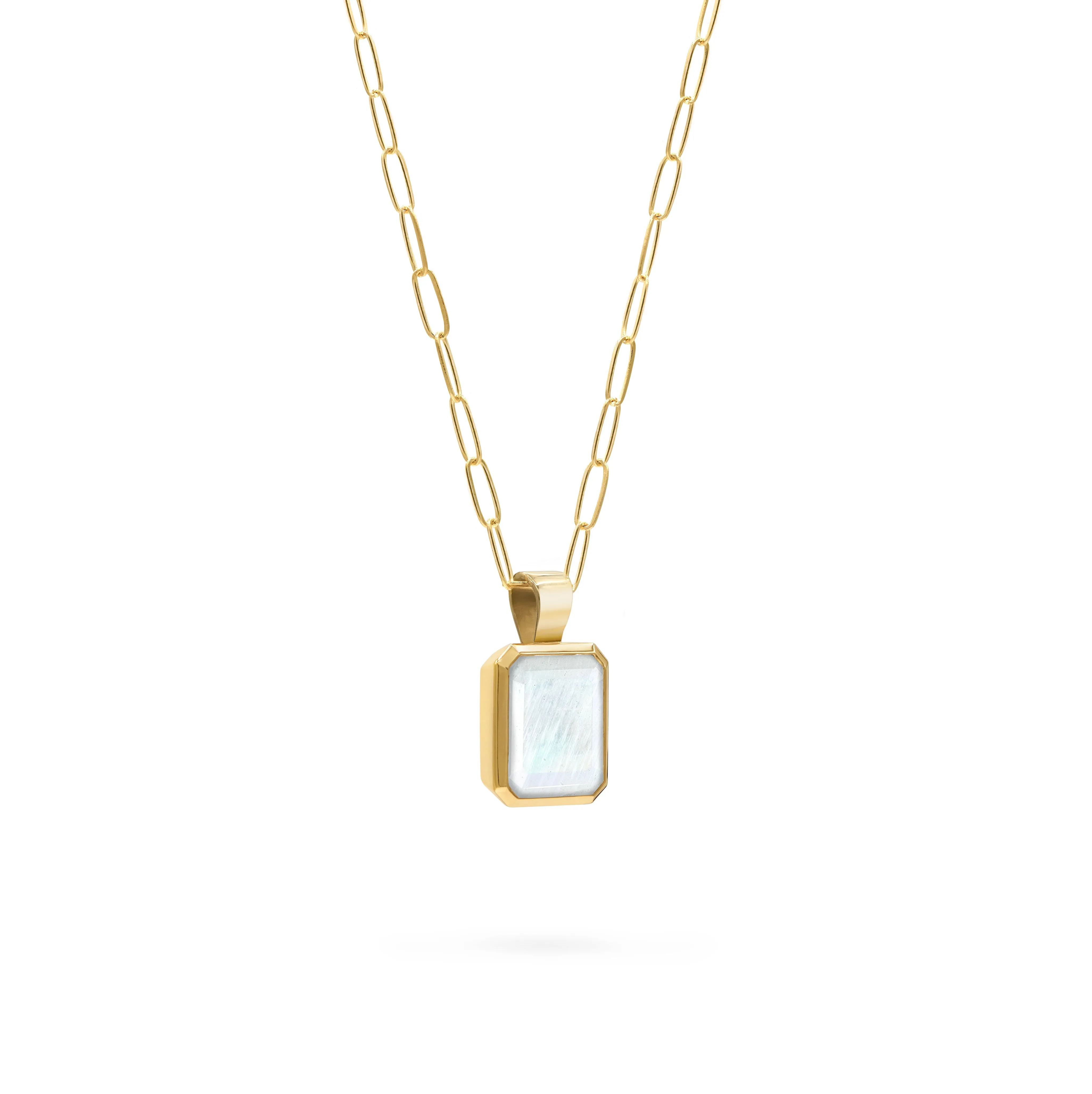 Warren Rainbow Moonstone Pendant in 14k Gold (June) sold by Haverhill product image thumbnail 4