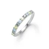 Personalized Rosecliff Birthstone Stackable Ring in 14k Gold sold by Haverhill