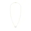 Personalized Rosecliff Small Circle Birthstone Necklace in 14k Gold sold by Haverhill