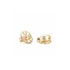 Personalized Greenwich 4 Birthstone & Diamond Earrings in 14k Gold sold by Haverhill