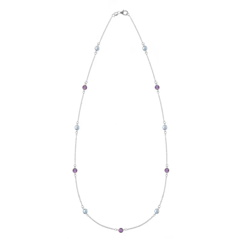 Personalized Bayberry 11 Birthstone Necklace in 14k Gold sold by Haverhill