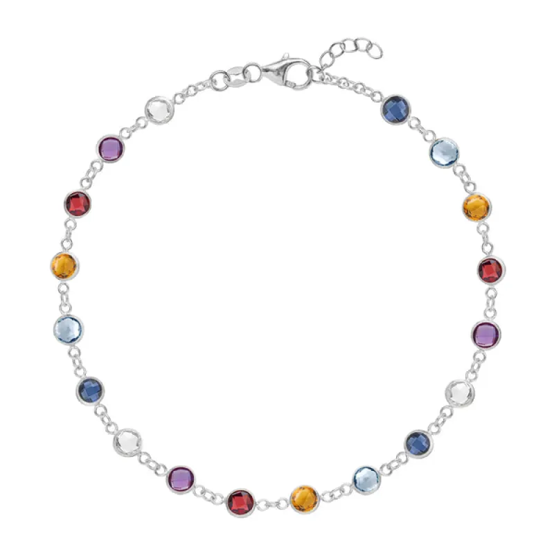Personalized Newport Birthstone Bracelet in 14k Gold sold by Haverhill