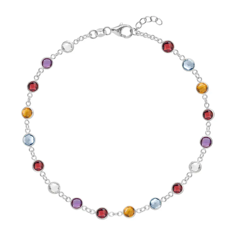 Personalized Newport Birthstone Bracelet in 14k Gold sold by Haverhill