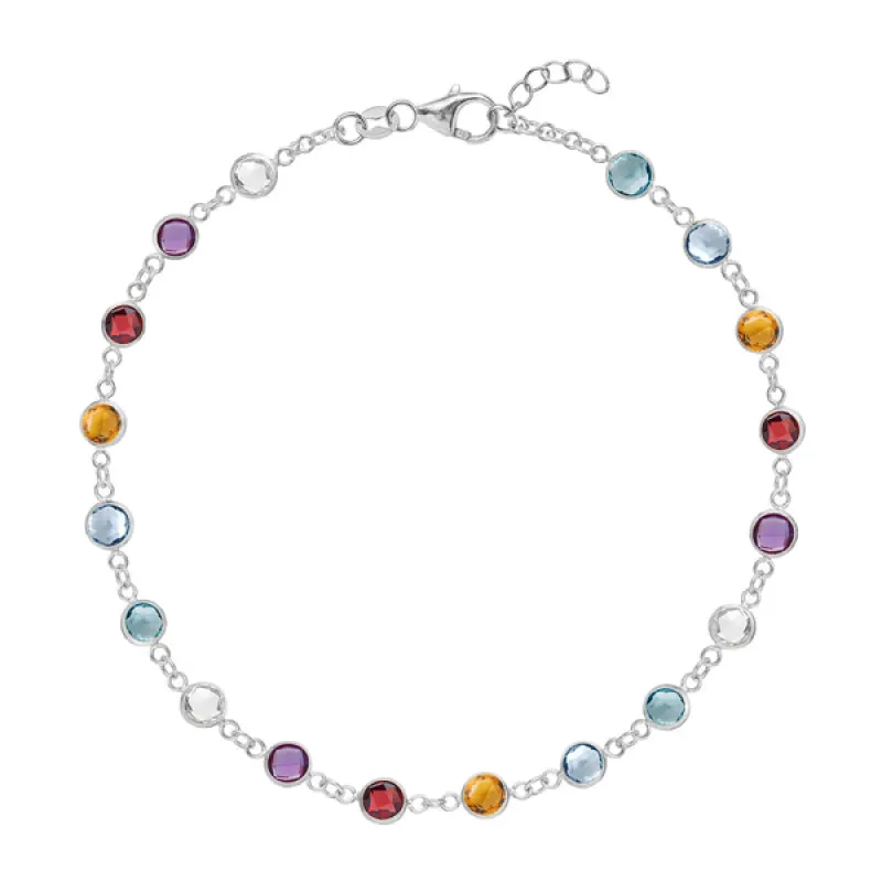Personalized Newport Birthstone Bracelet in 14k Gold sold by Haverhill