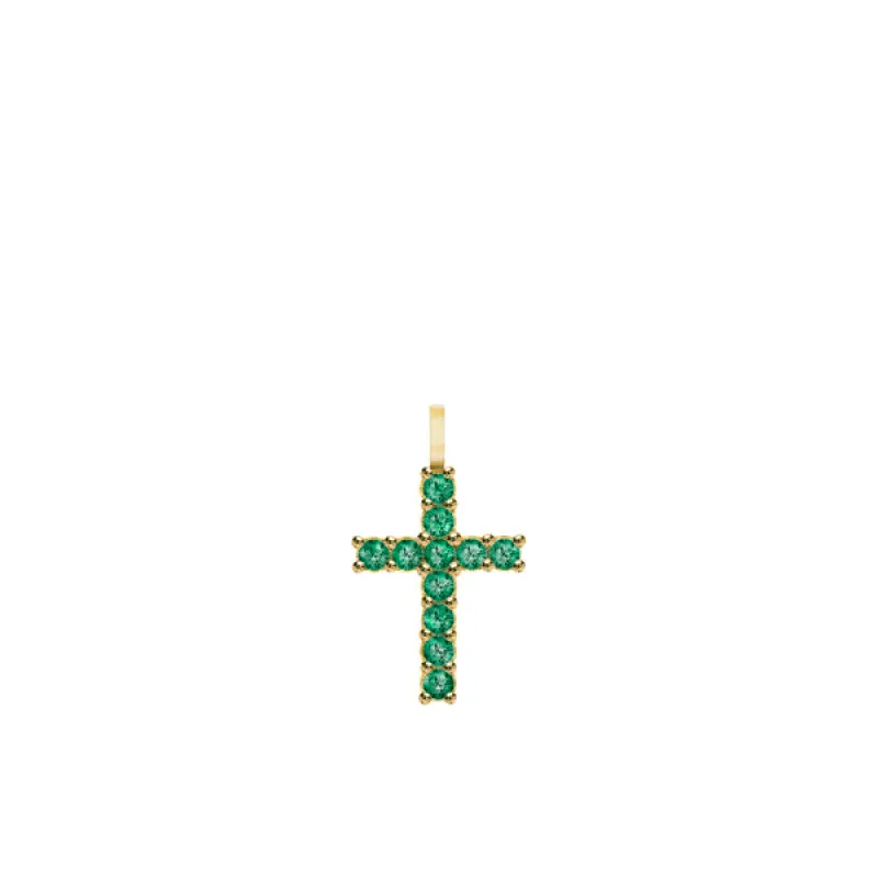 Personalized Rosecliff Cross Pendant in 14k Gold sold by Haverhill