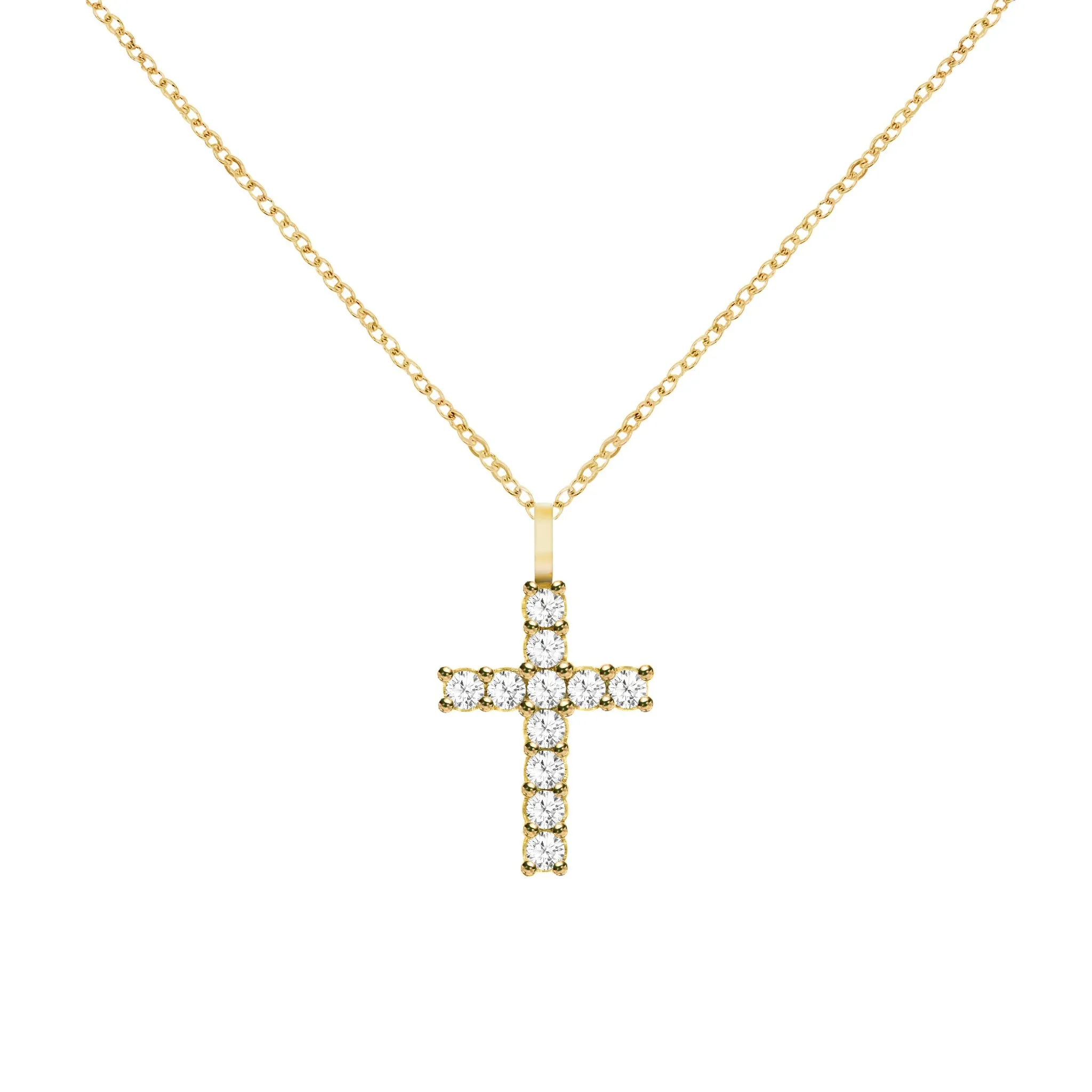 Personalized Rosecliff Cross Pendant in 14k Gold sold by Haverhill product image thumbnail 5
