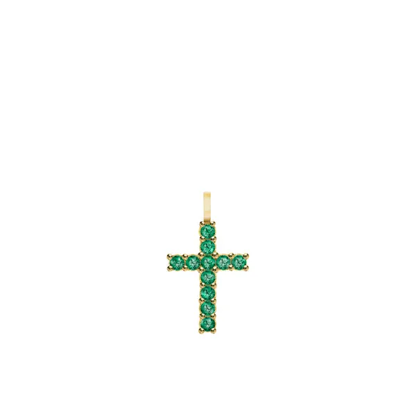 Personalized Rosecliff Cross Pendant in 14k Gold sold by Haverhill