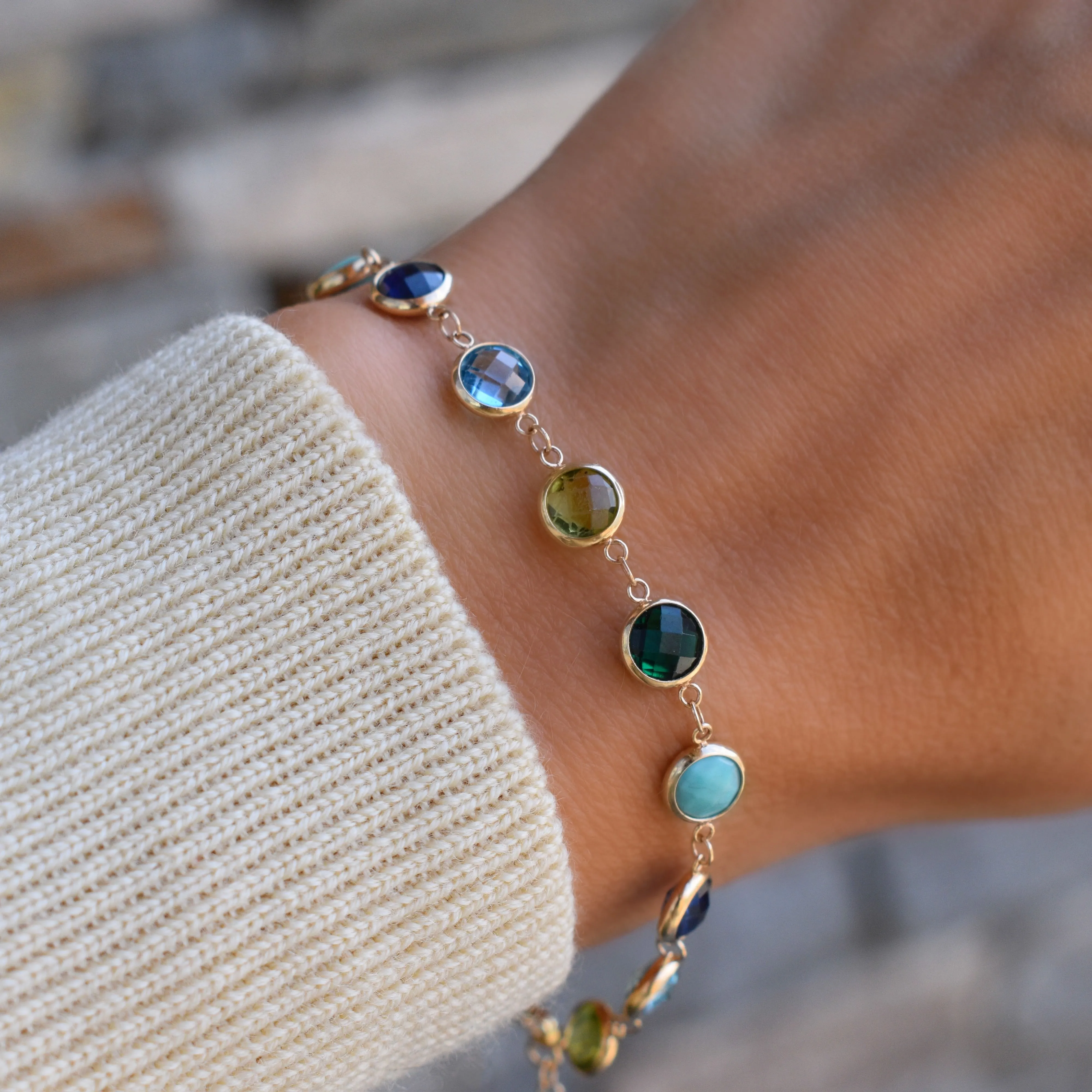 Personalized Newport Grand Bracelet in 14k Gold sold by Haverhill product image thumbnail 3