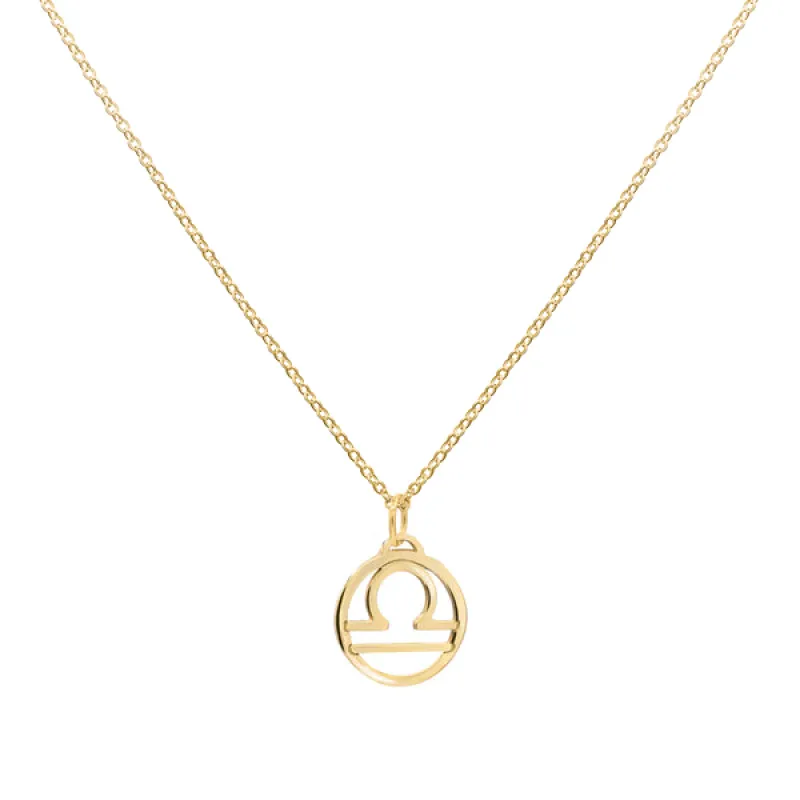 Personalized Zodiac Pendant in 14k Gold sold by Haverhill