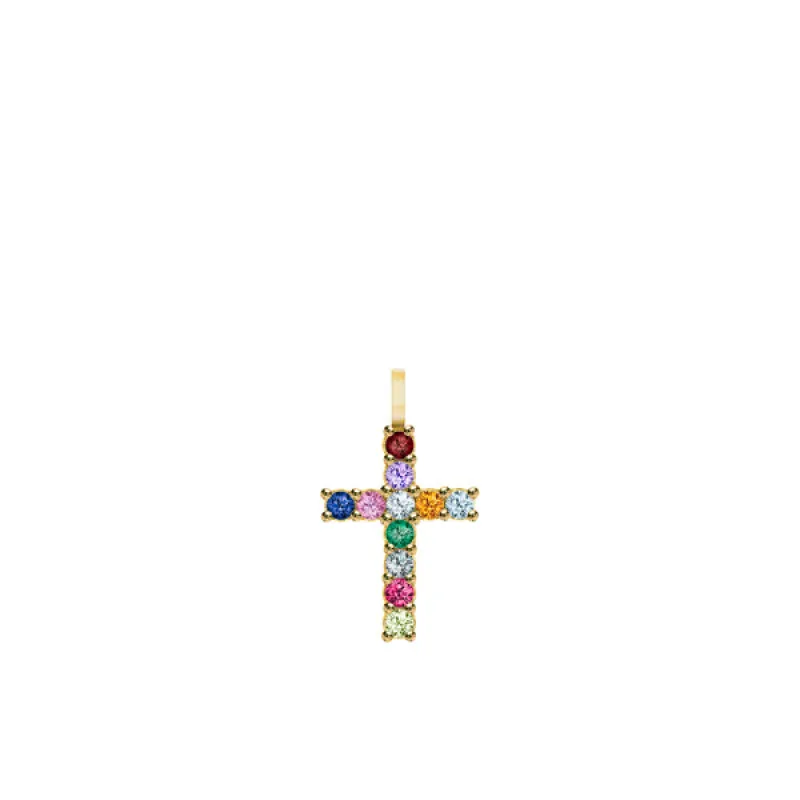 Personalized Rosecliff Cross Pendant in 14k Gold sold by Haverhill