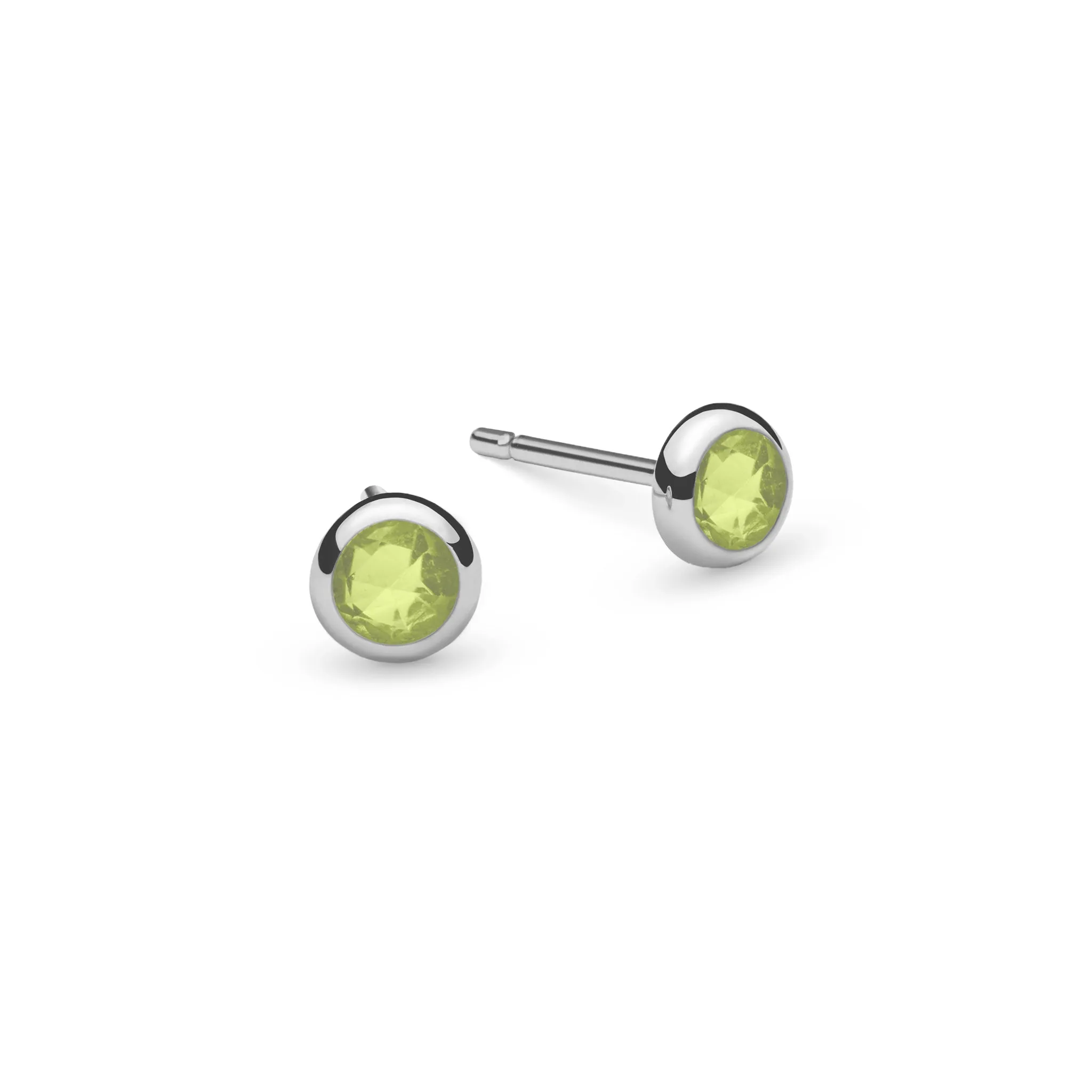 Petite Peridot Stud Earrings in 14k Gold (August) sold by Haverhill product image thumbnail 4