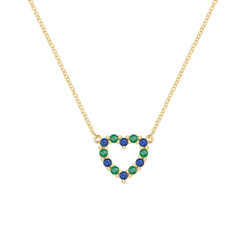 Terra Rosecliff Small Heart Necklace in 14k Gold sold by Haverhill