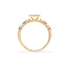 Rosecliff Letter Diamond & Amethyst Ring in 14k Gold (February) sold by Haverhill