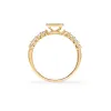 Rosecliff Letter White Topaz Ring in 14k Gold (April) sold by Haverhill