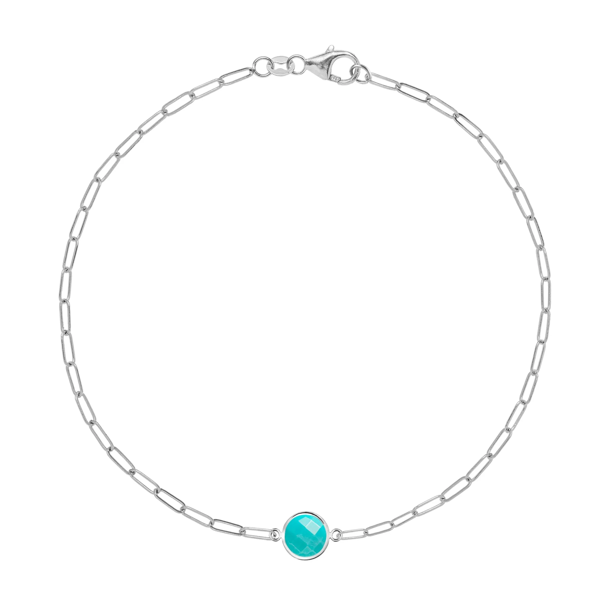 Grand 1 Turquoise Adelaide Mini Bracelet in 14k Gold (December) sold by Haverhill product image thumbnail 5
