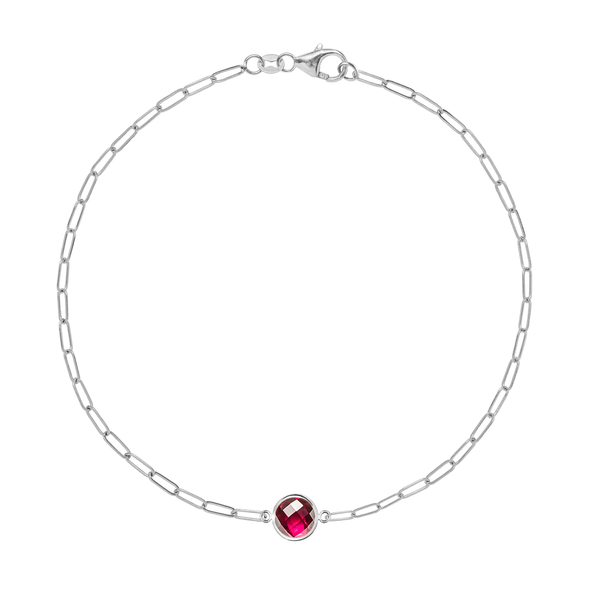 Grand 1 Ruby Adelaide Mini Bracelet in 14k Gold (July) sold by Haverhill product image thumbnail 5