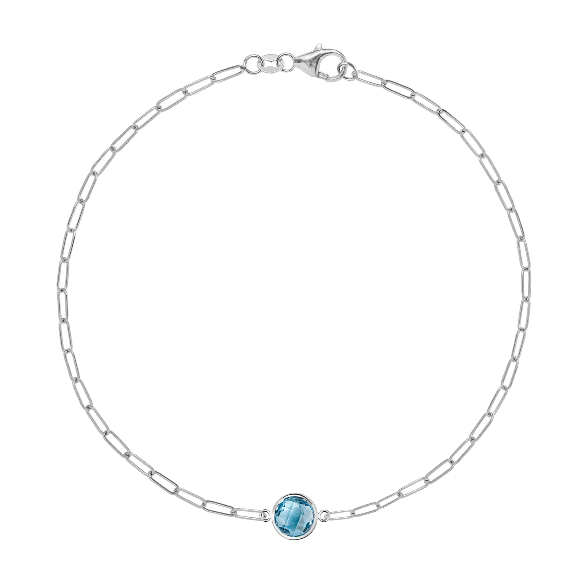 Grand 1 Nantucket Blue Topaz Adelaide Mini Bracelet in 14k Gold (December) sold by Haverhill product image thumbnail 5