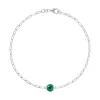 Grand 1 Emerald Adelaide Mini Bracelet in 14k Gold (May) sold by Haverhill