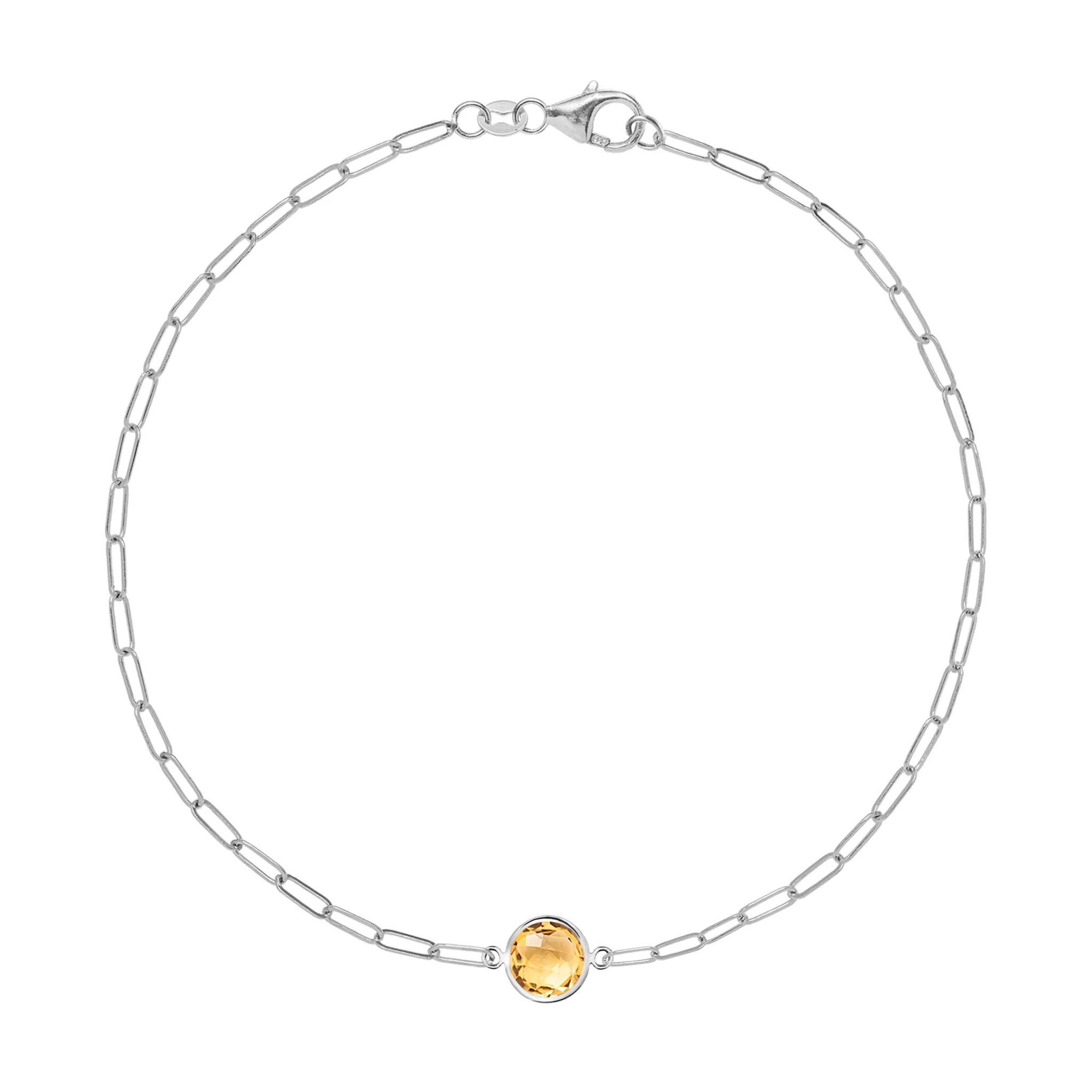 Grand 1 Citrine Adelaide Mini Bracelet in 14k Gold (November) sold by Haverhill product image thumbnail 5