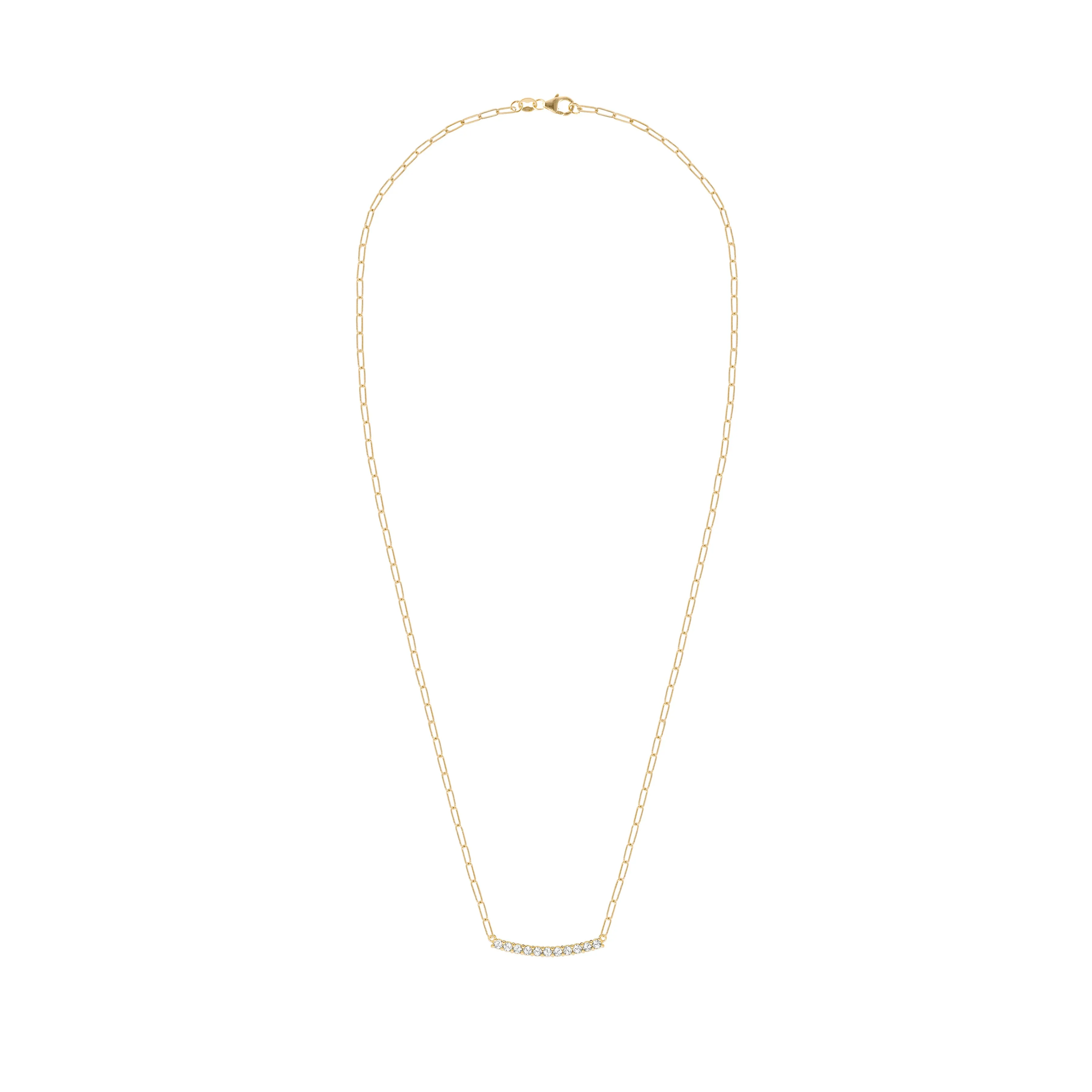 Rosecliff Diamond Bar Adelaide Mini Necklace in 14k Gold sold by Haverhill product image thumbnail 5