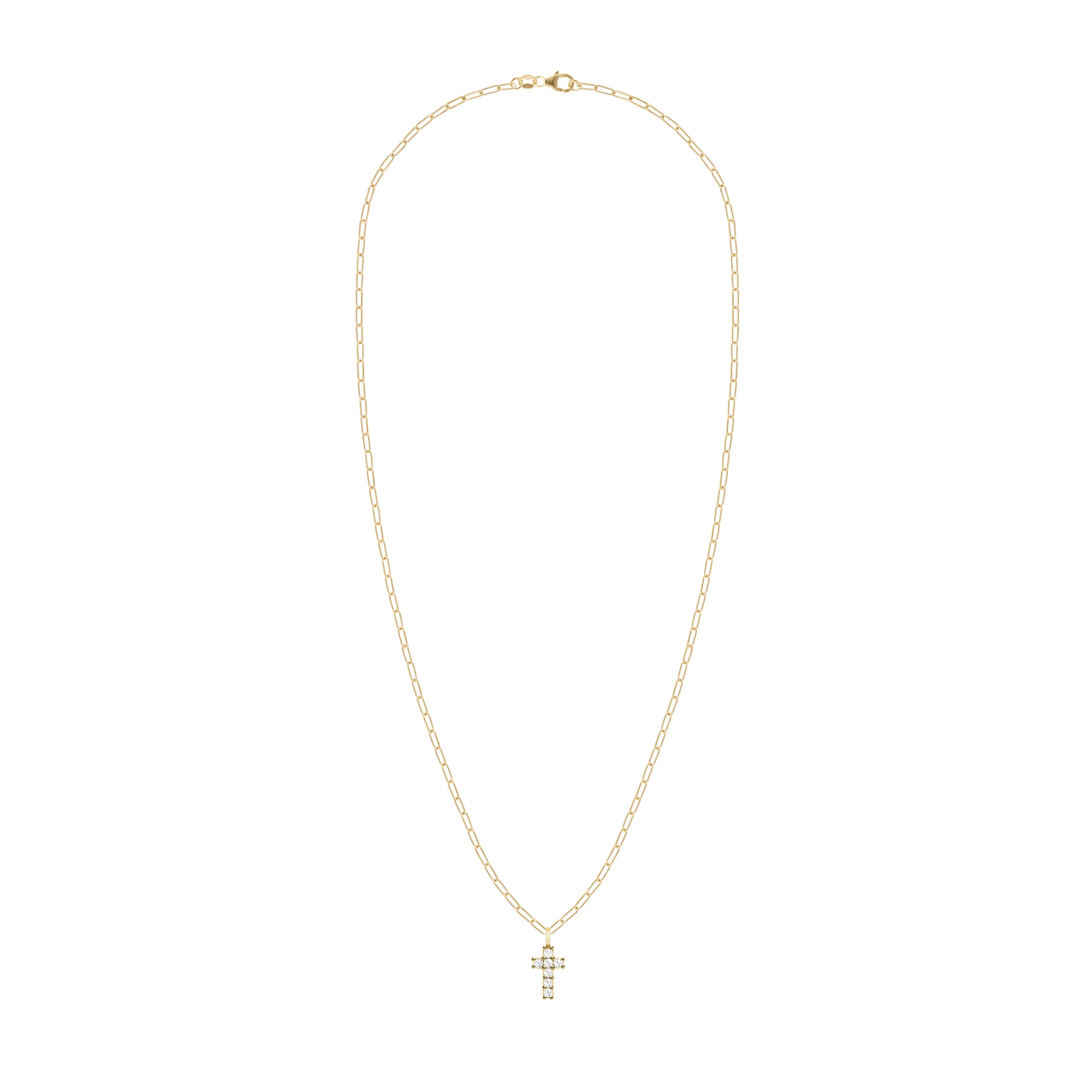 Rosecliff Small Cross Diamond Pendant in 14k Gold (April) sold by Haverhill product image thumbnail 4
