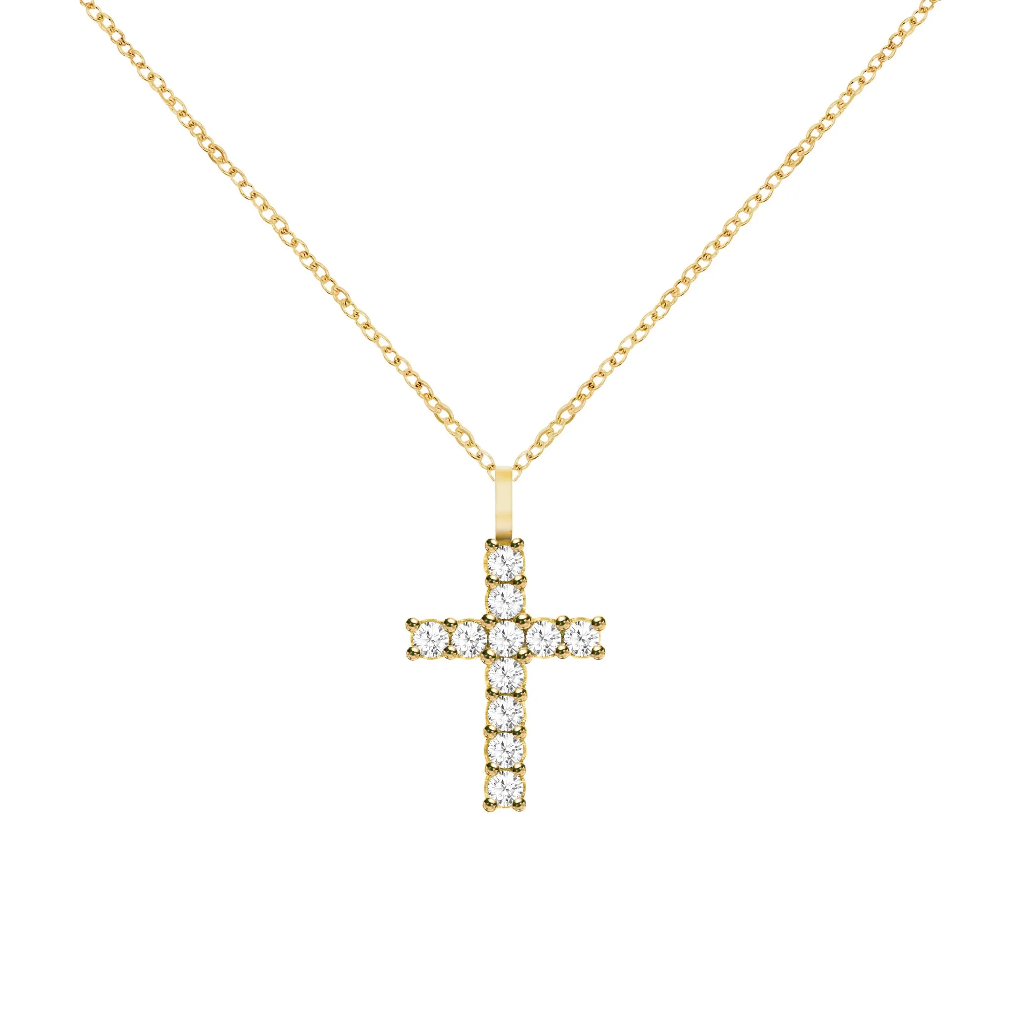 Rosecliff Cross Pendant in 14k Gold sold by Haverhill product image thumbnail 5