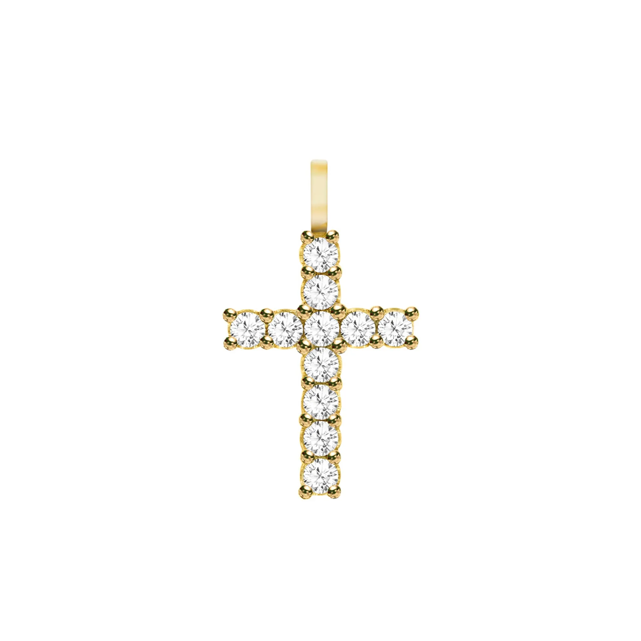 Rosecliff Cross Pendant in 14k Gold sold by Haverhill