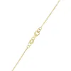 Diamond Clover & Aquamarine Necklace in 14k Gold (March) sold by Haverhill