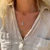 Warren Aquamarine Pendant with Diamond Bale in 14k Gold (March) sold by Haverhill