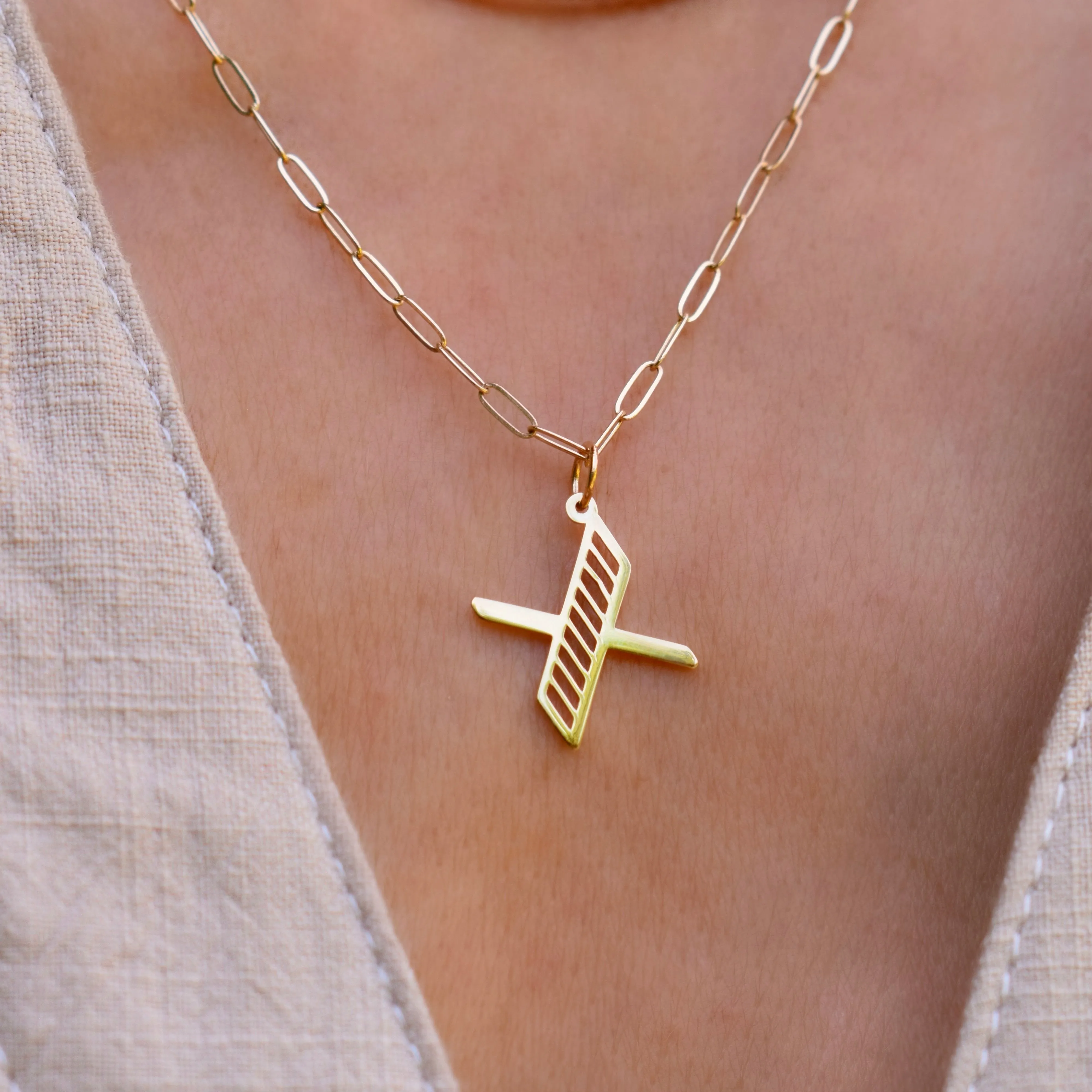 Essex Letter X Pendant in 14k Gold sold by Haverhill product image thumbnail 3