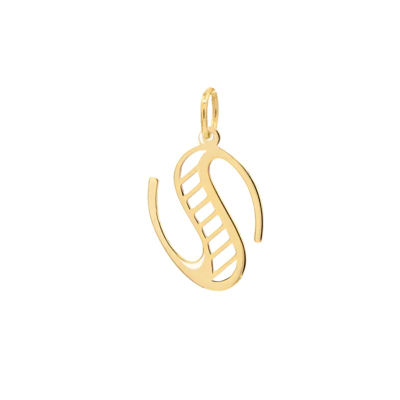 Essex Letter S Pendant in 14k Gold sold by Haverhill