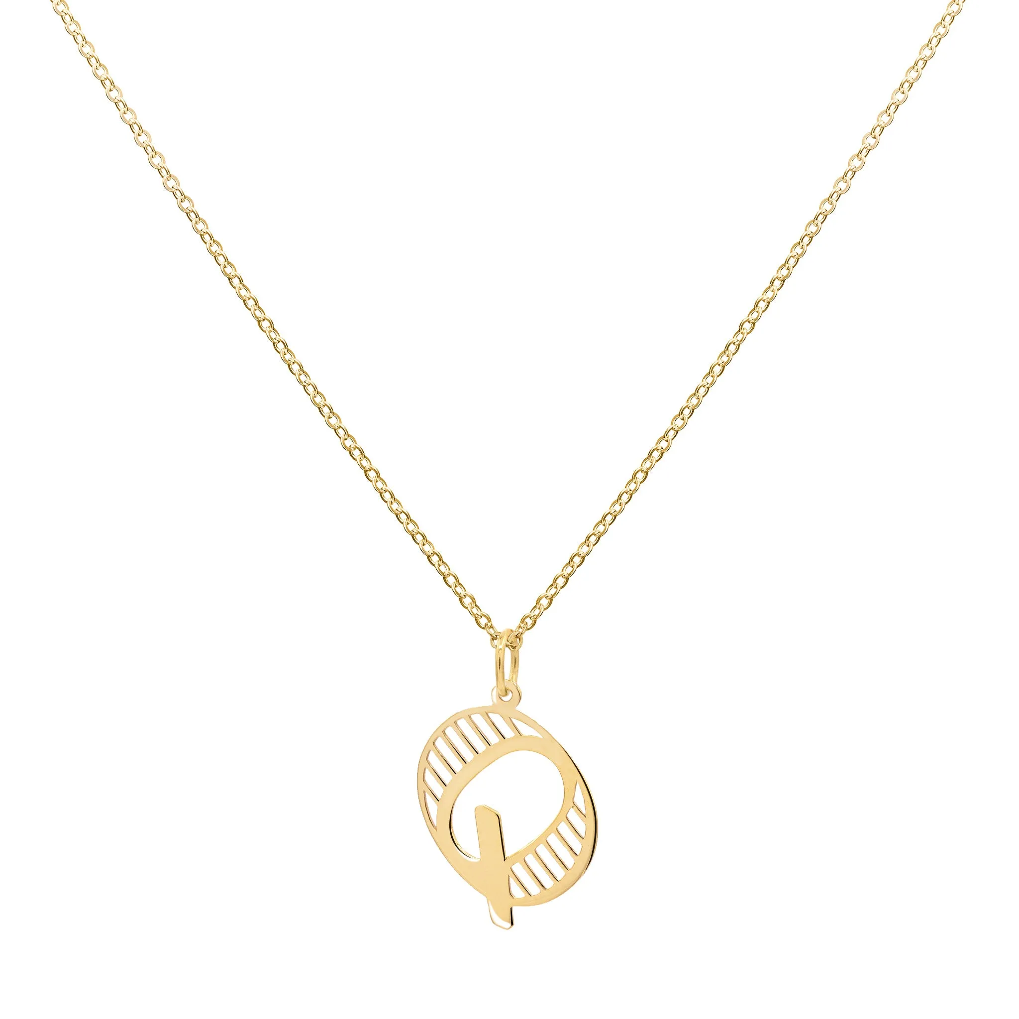 Essex Letter Q Pendant in 14k Gold sold by Haverhill product image thumbnail 4