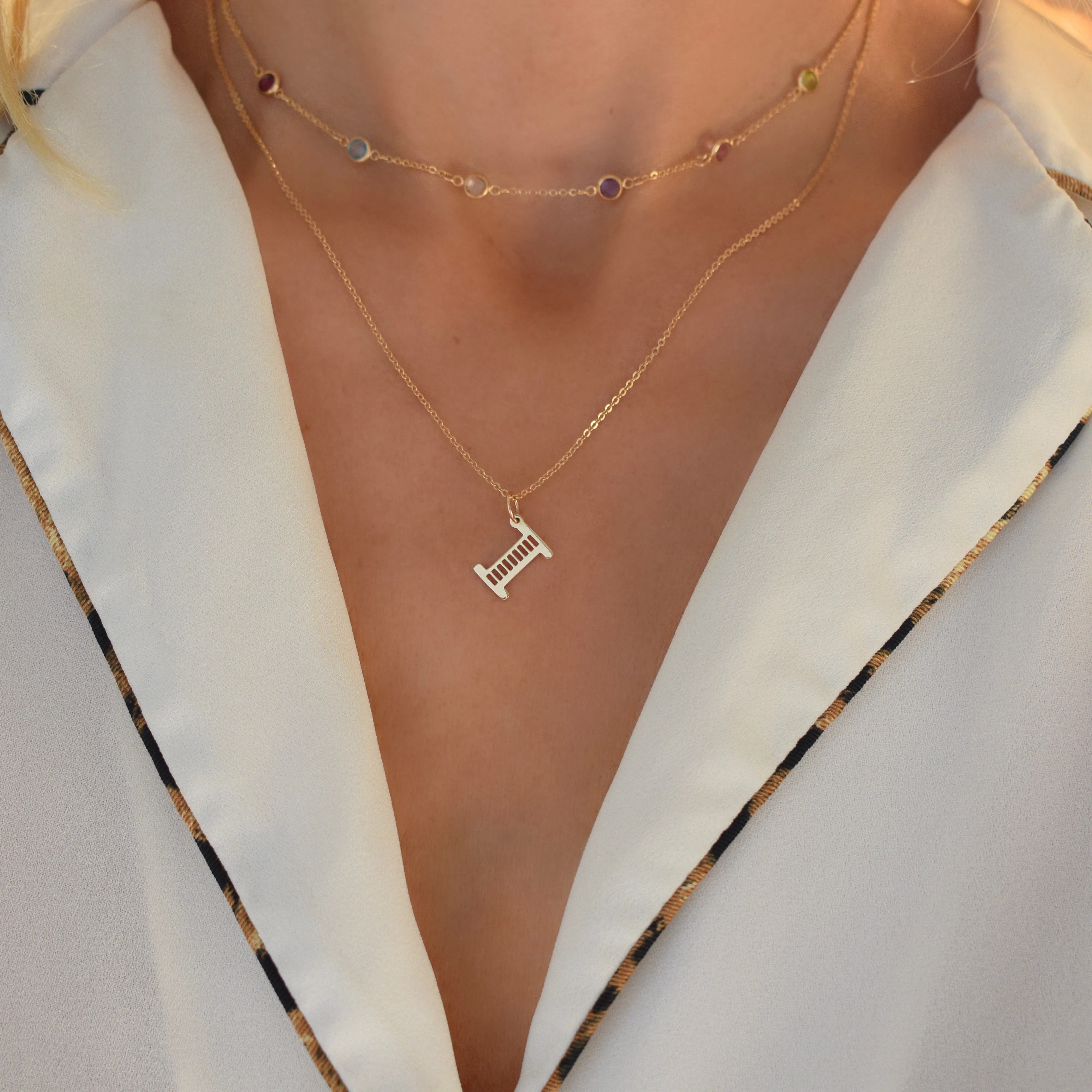 Essex Letter I Pendant in 14k Gold sold by Haverhill product image thumbnail 2