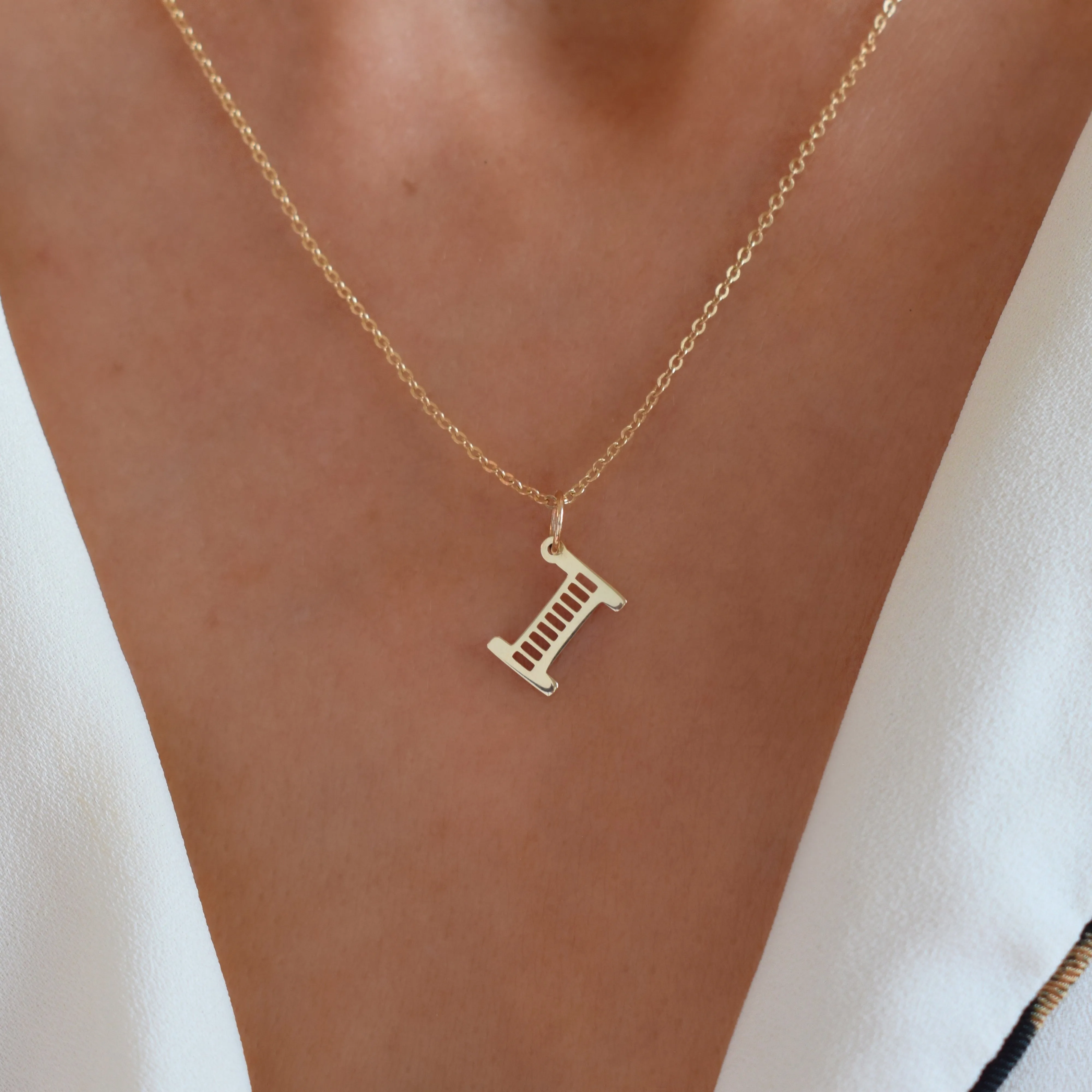 Essex Letter I Pendant in 14k Gold sold by Haverhill product image thumbnail 3