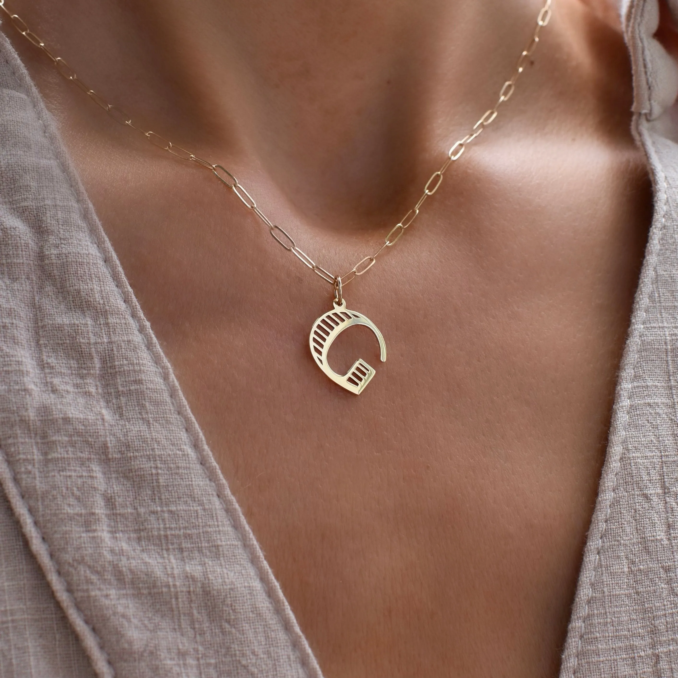 Essex Letter G Pendant in 14k Gold sold by Haverhill product image thumbnail 3