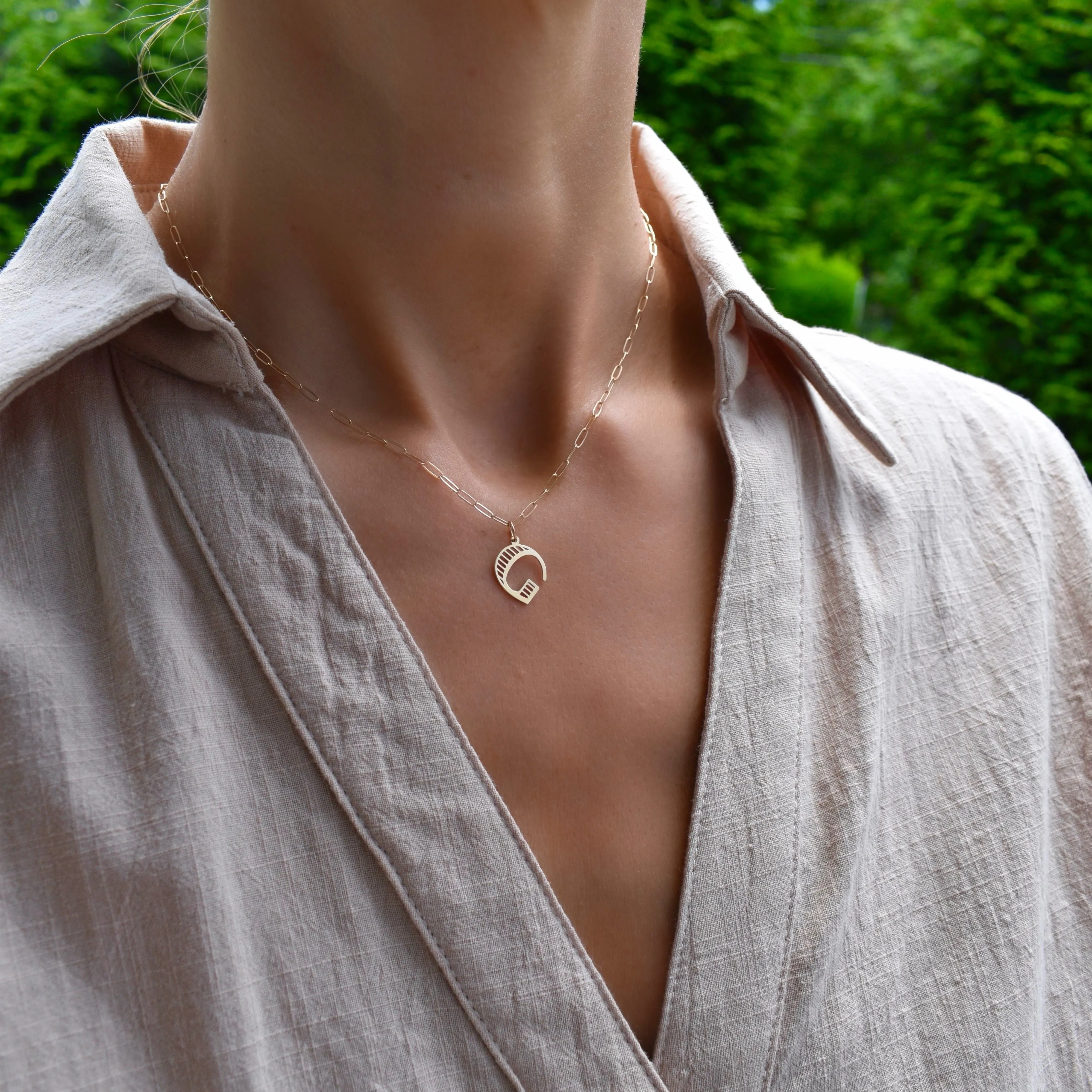 Essex Letter G Pendant in 14k Gold sold by Haverhill product image thumbnail 2