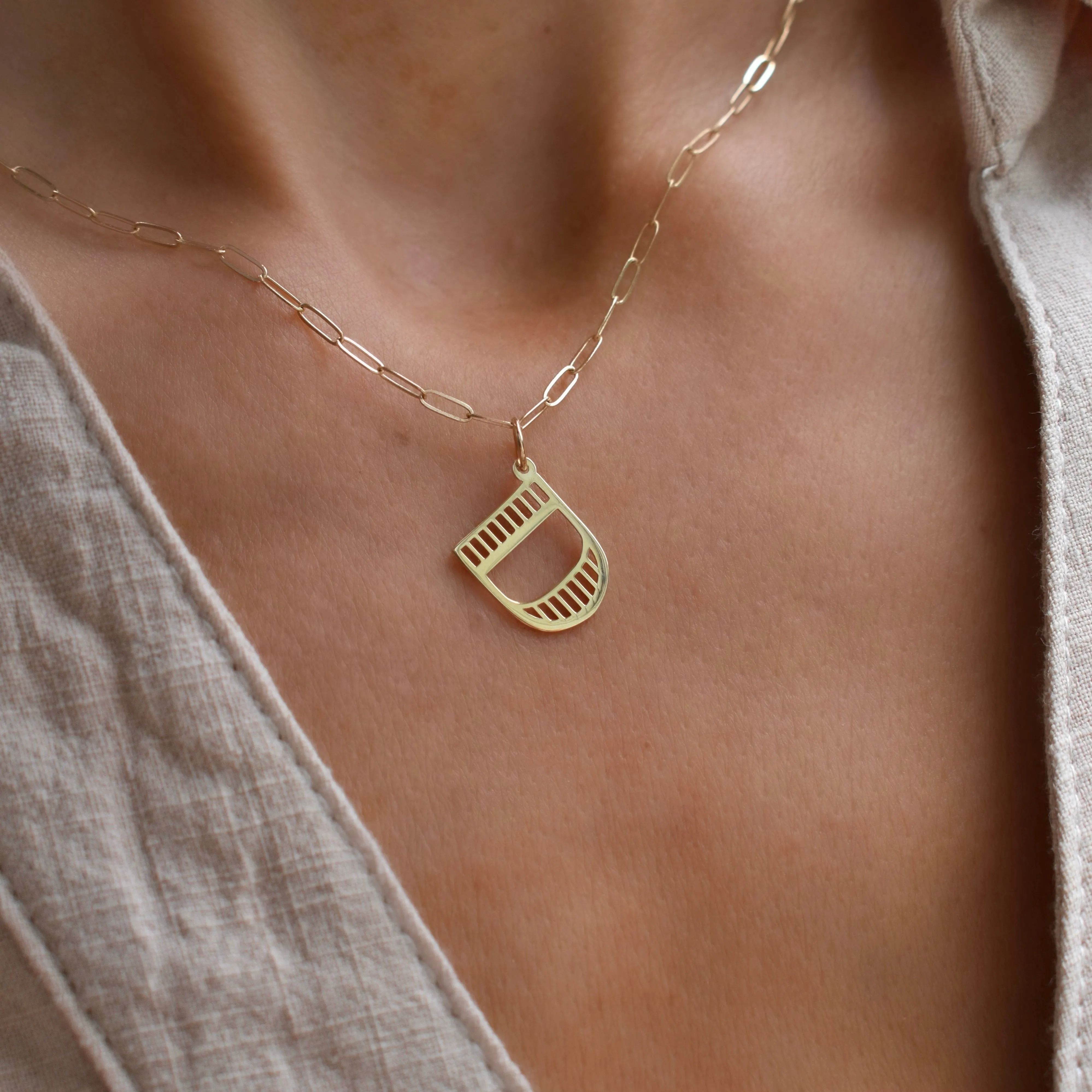 Essex Letter D Pendant in 14k Gold sold by Haverhill product image thumbnail 3