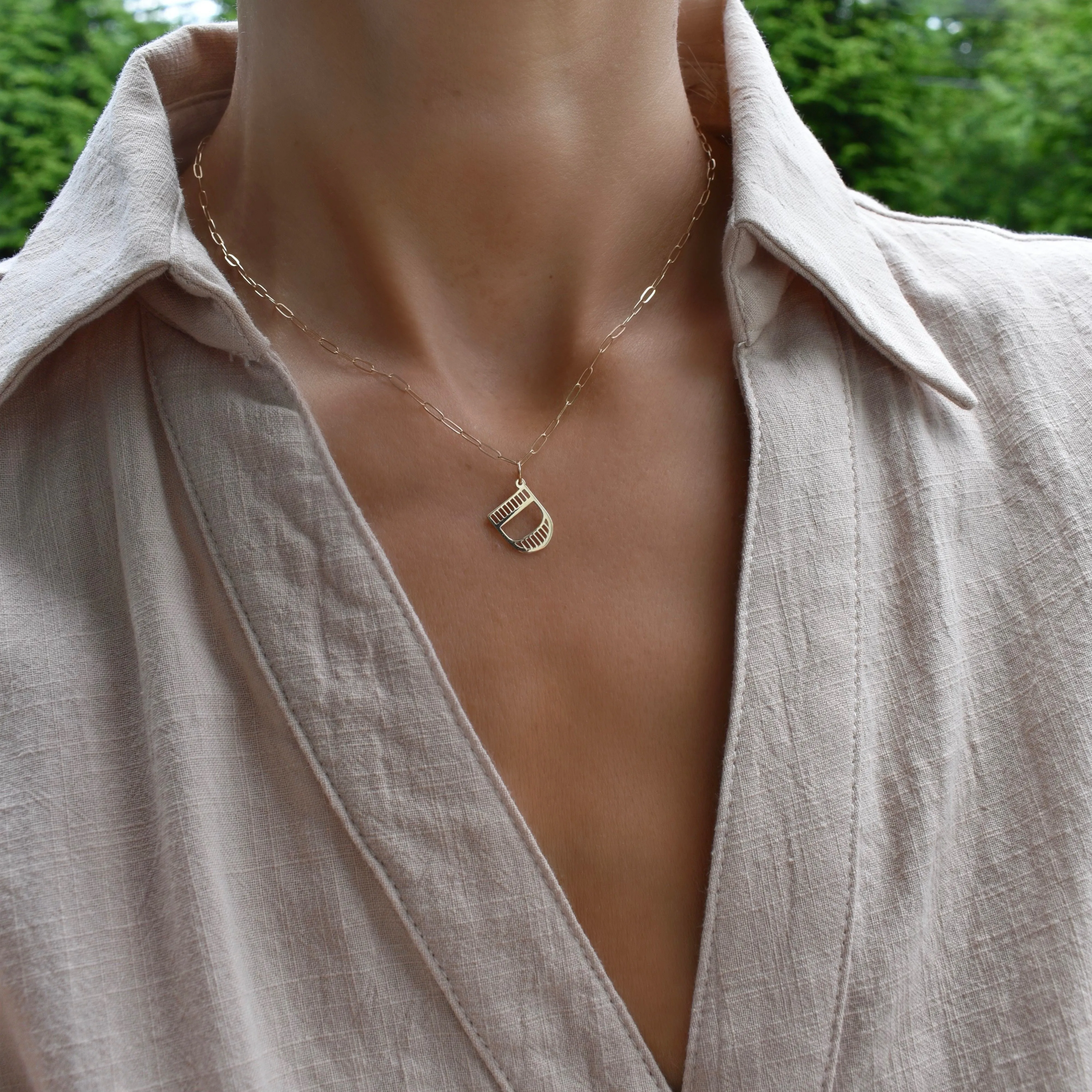 Essex Letter D Pendant in 14k Gold sold by Haverhill product image thumbnail 2