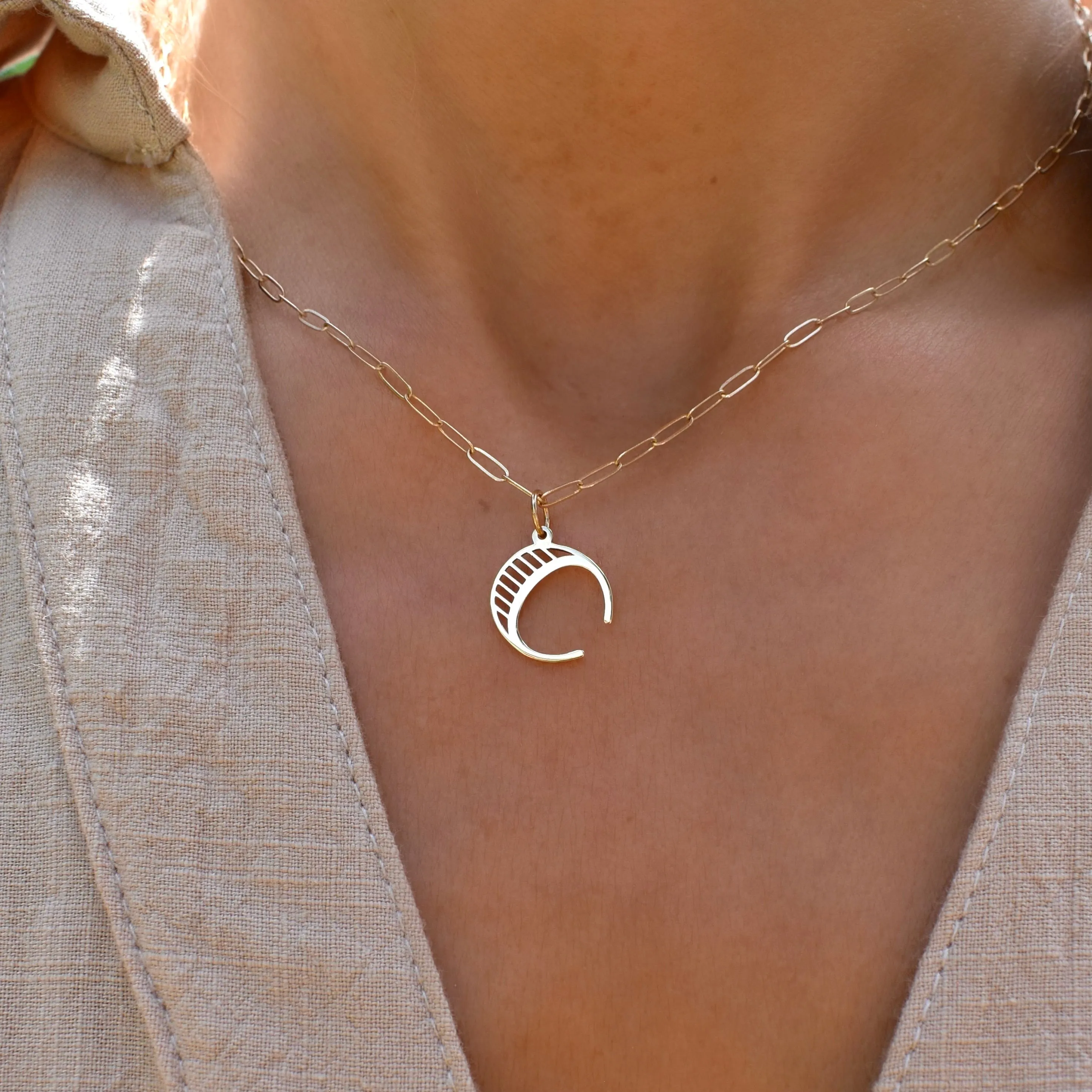 Essex Letter C Pendant in 14k Gold sold by Haverhill product image thumbnail 3