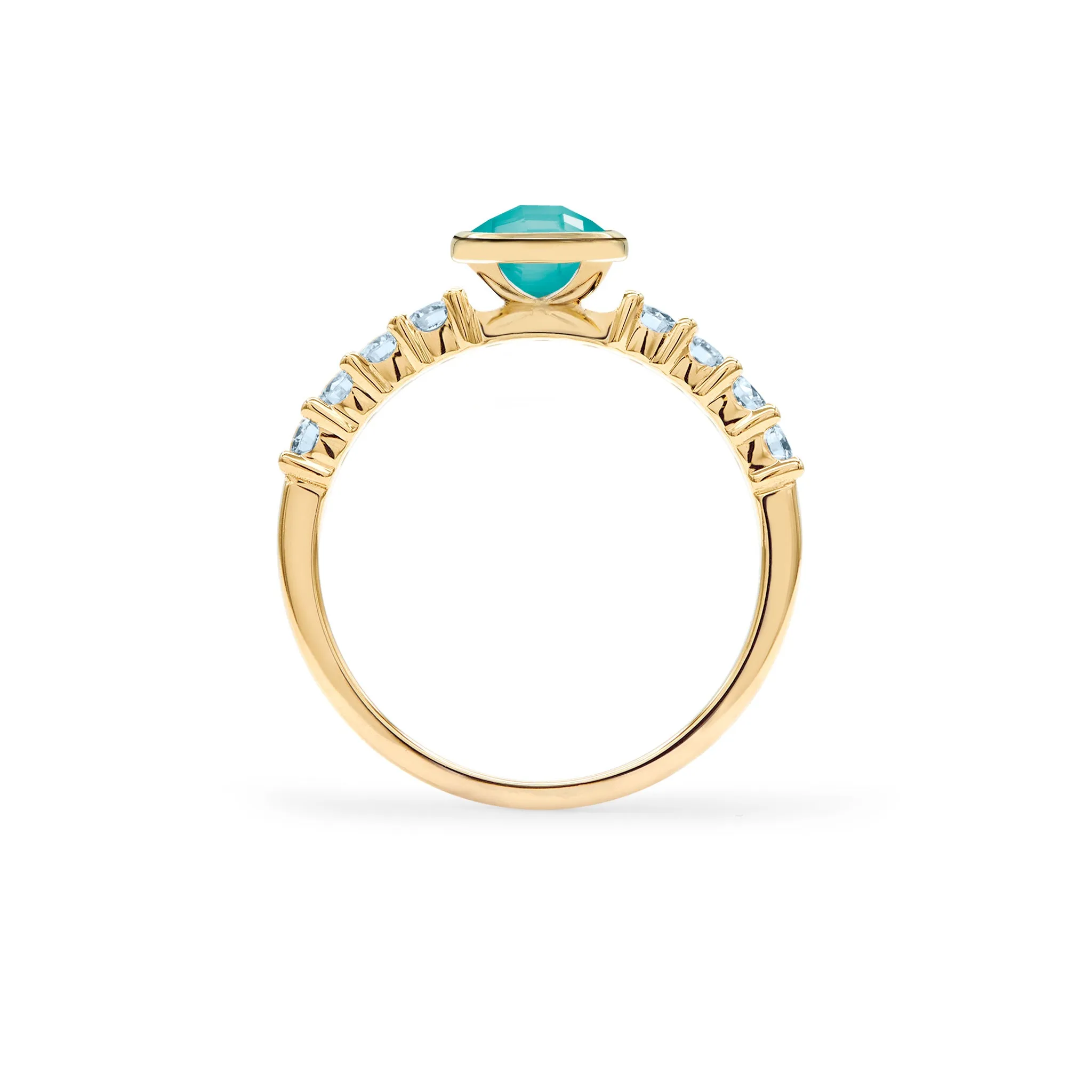 Rosecliff Grand Turquoise Ring in 14k Gold (December) sold by Haverhill product image thumbnail 5