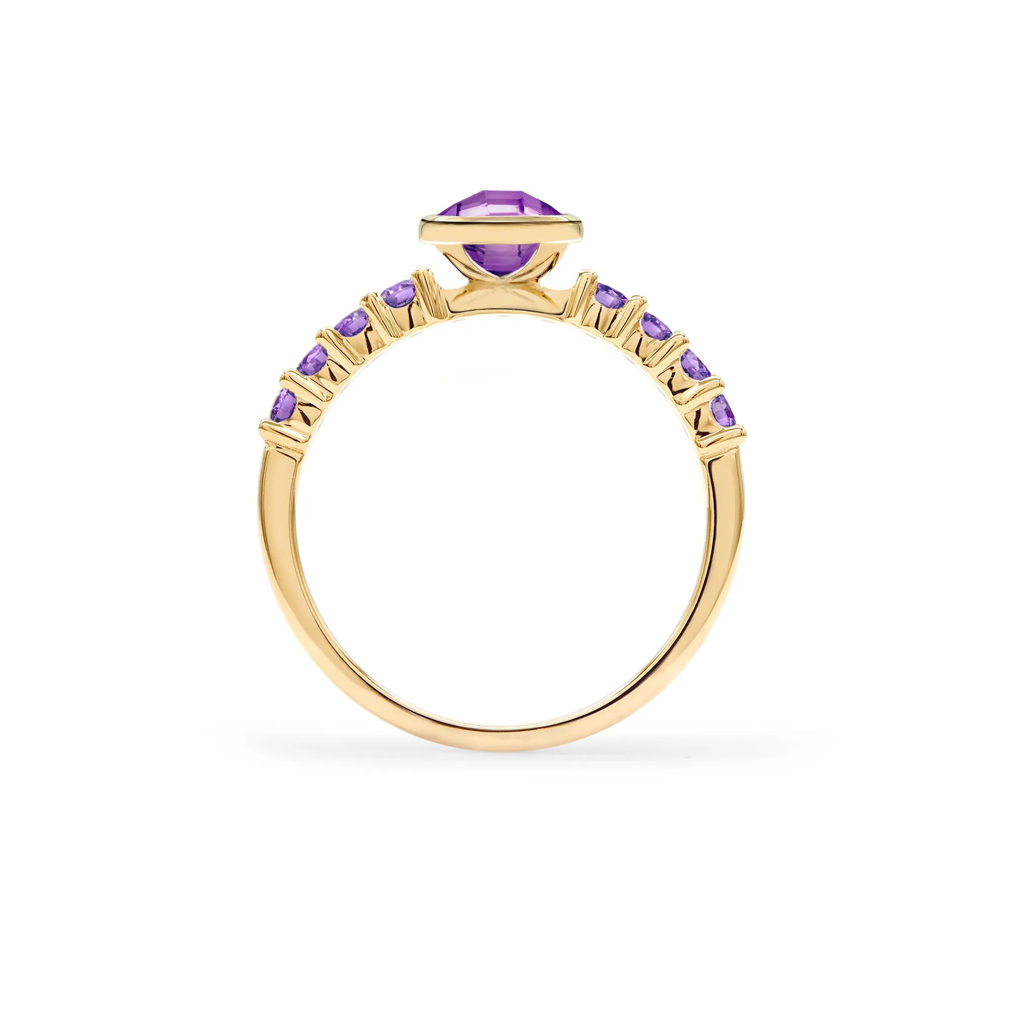 Rosecliff Grand Amethyst Ring in 14k Gold (February) sold by Haverhill product image thumbnail 5