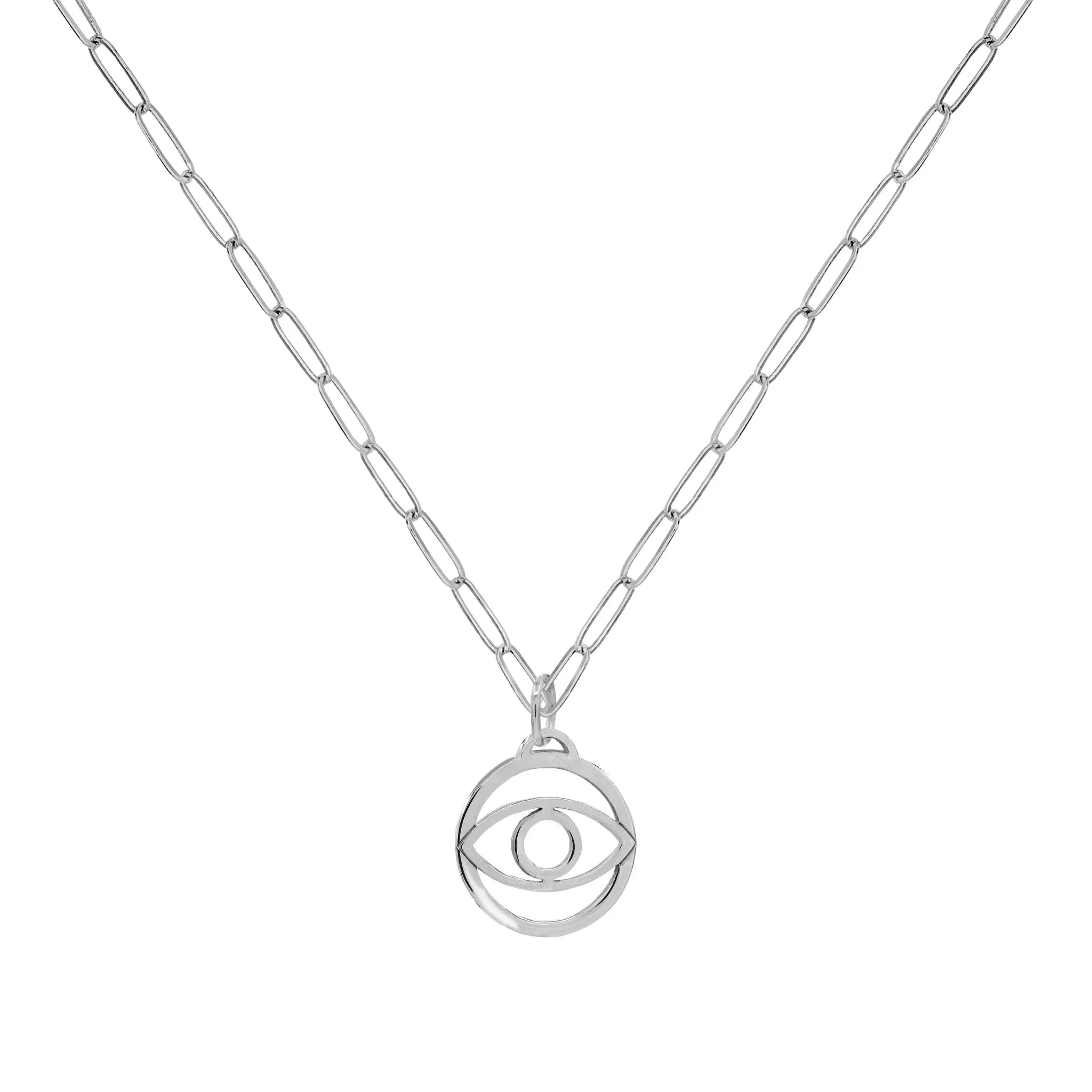 Evil Eye Pendant with Adelaide Mini Chain in 14k Gold sold by Haverhill product image thumbnail 4