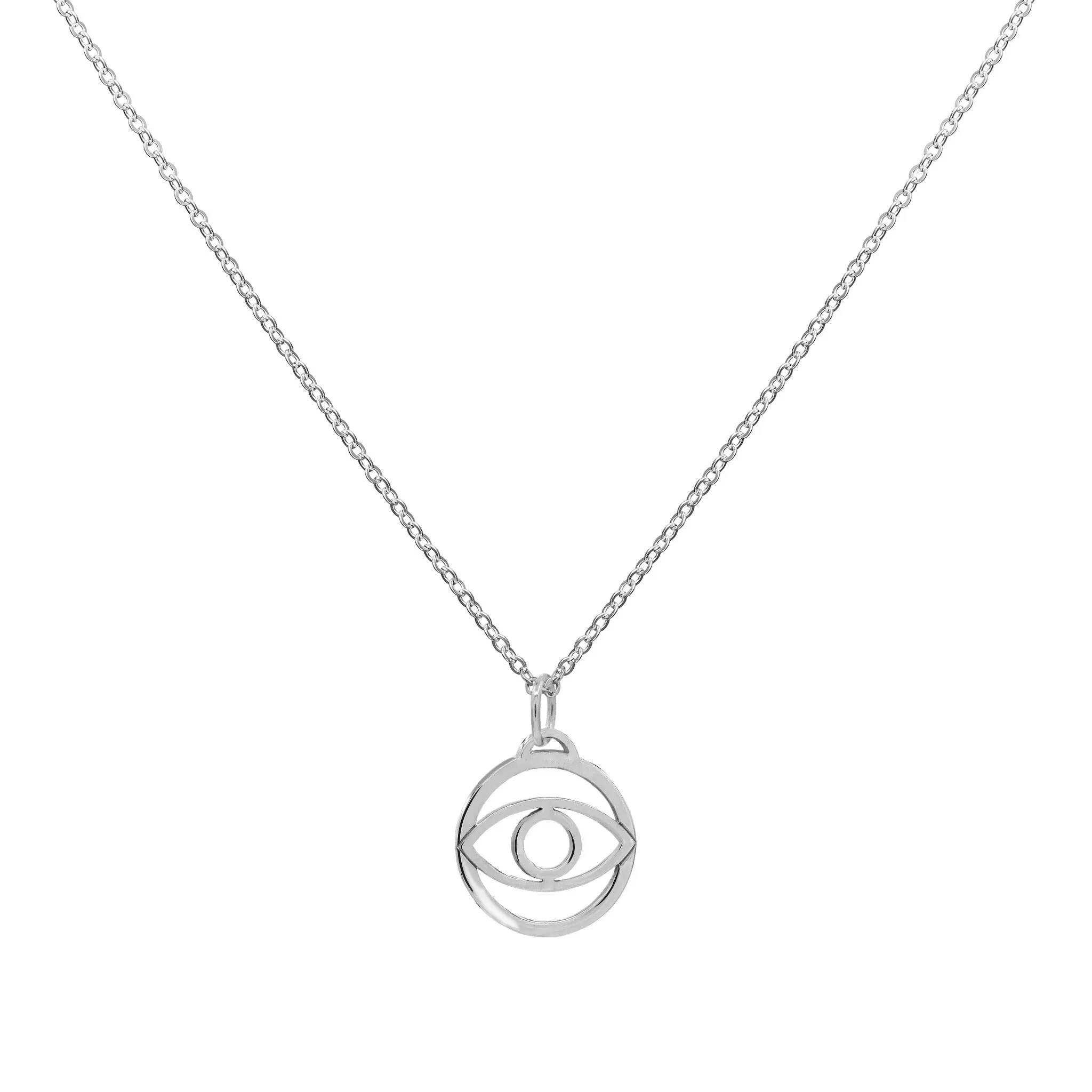 Evil Eye Pendant with Classic Chain in 14k Gold sold by Haverhill product image thumbnail 5